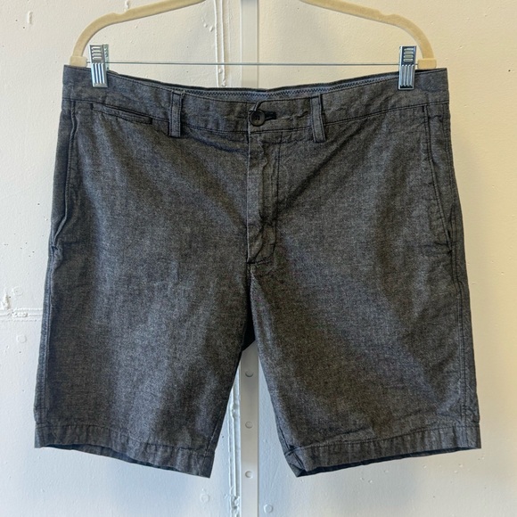 Banana Republic Other - Banana‎ Republic Men's 9" Aiden Short Flat Front Cotton Dark Grey W34